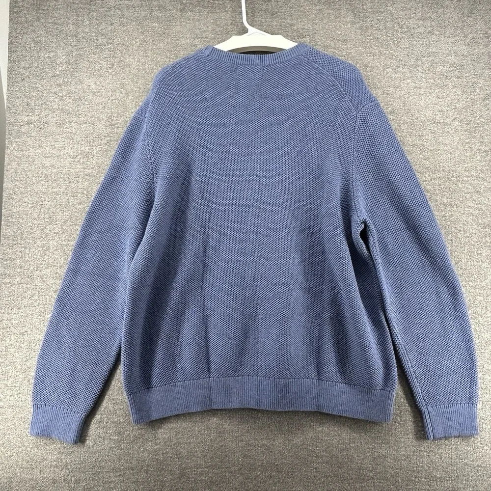 Banana Republic Sweater Men Sz XXL Blue Casual Winter Heavyweight Cotton $80 NEW